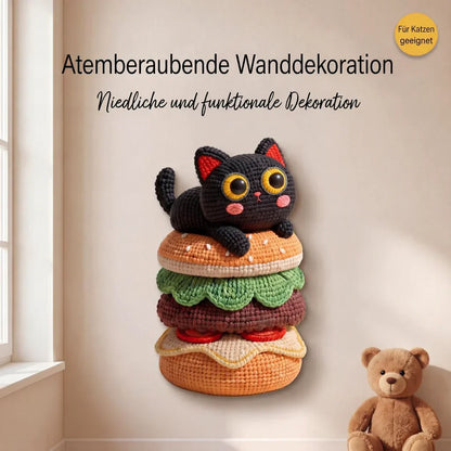 🐱 50% RABATT NU! 🏠 Väggmonterad Kattklösbräda – Ingen Borrning & Platsbesparande – Perfekt för Lägenheter & Små Ytor – Håller Katten Sysselsatt 🧶