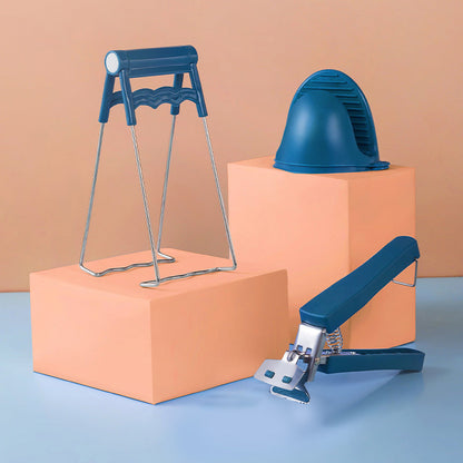🍳 50% RABATT NU!🔥 Kreativt Anti-skållningsklämma Set – Ergonomisk & Stabil – Kökets Säkerhetsvakt ✨