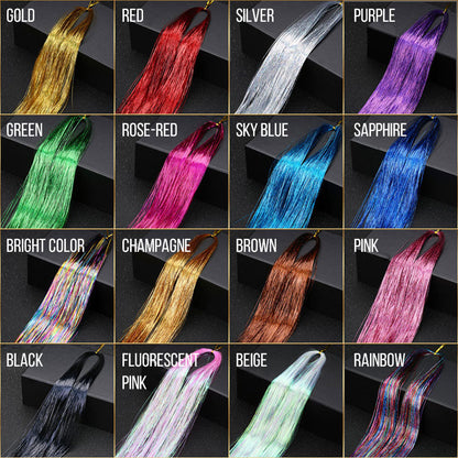 Köp 1, få 1 gratis🔥Glittrande satin håraccessoarer