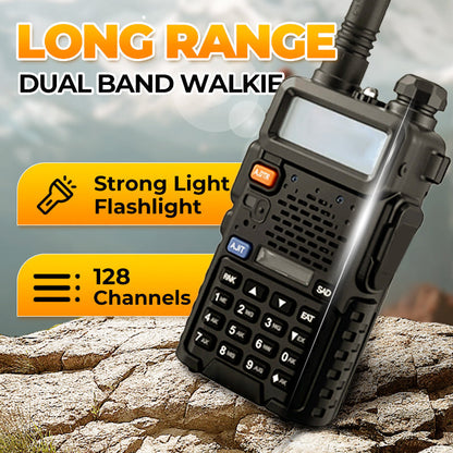 ⏰ Endast nu 50% rabatt!🔥📡 UV-5R Hamradio Långdistans UV5R Two-Way Radio Dualband Walkie-Talkie