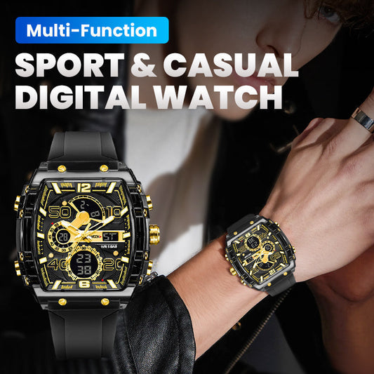 🔥53 % rabatt 🔥Multifunktionell sport- och fritidsklocka med digitalfunktion