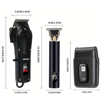 🔥3-delat professionellt blondt hårklipp- och trimmerkit för män