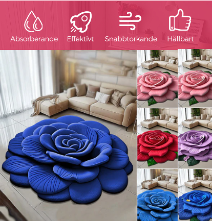 🌺🔥🔥2026 Super Pop🔥Blommig Plysch och Diatomit Golvmatta