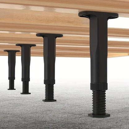 🛏️💪50% RABATT NU! Justerbara möbelben – höjd 15–35 cm, bredare bas & ljuddämpad – perfekt för sängar, bord och skåp ✨