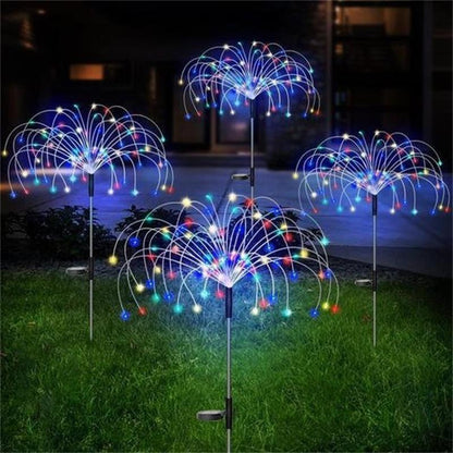 ✨Vattentät Solcellslampa – Fyrverkerieffekt, IP65 & 150 LED!✨