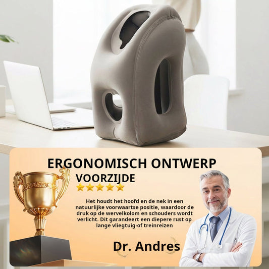 🔥60% RABATT🌬️✈️😴 Bärbar, uppblåsbar, ergonomisk resekudde: njut av en bekväm natts sömn när som helst, var som helst 🧳💤