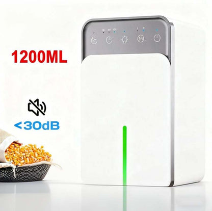 Intelligent avfuktare - 220V med flerfärgade LED-lampor och automatisk timer - Låg energiförbrukning och tyst drift - Perfekt för sovrum och källare