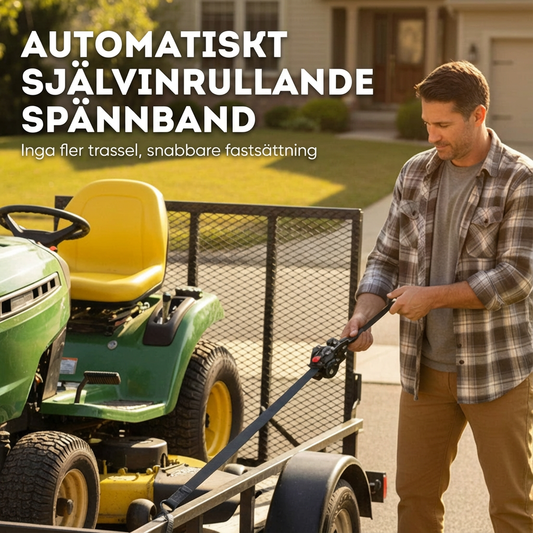 Automatiska självinrullande spännband