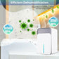 Intelligent avfuktare - 220V med flerfärgade LED-lampor och automatisk timer - Låg energiförbrukning och tyst drift - Perfekt för sovrum och källare