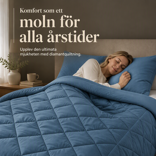 🛏️ 50 % RABATT NU! 🧵 3-delat quiltat täckeset – mjukt material, diamantsöm & allsäsongskomfort – perfekt för bekväm sömn 🌙
