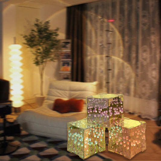 🎁Magic Cube DIY tulpan-spegellampa