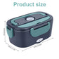 🎁 57% RABATT🔥2-i-1 Bärbar Dual Voltage Electric 7-delad Set Lunchbox