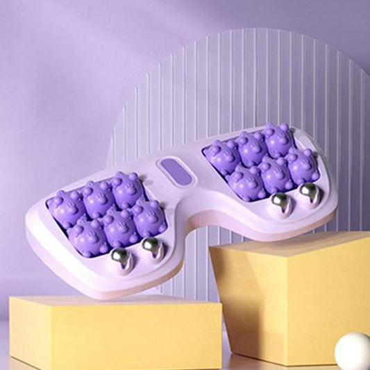 🎁 Köp mer, spara mer! 💜🦶 Bärbar dubbel fotmassagerulle - Avkoppling när som helst och var som helst