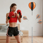 💥 Vintererbjudande: 50% rabatt! 🥊 Boxningssäck (med Speed Ball) ⭐ | Höjdjusterbar, Tyst | Superstark sugkopp 🏠