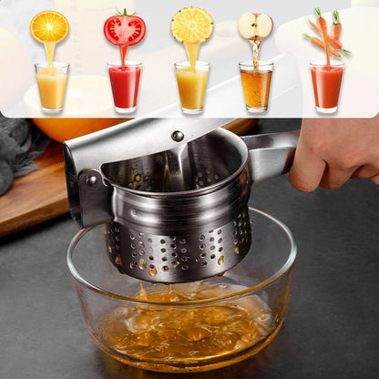 🔥 Multifunktionell potatis-, juice- och matpress i rostfritt stål