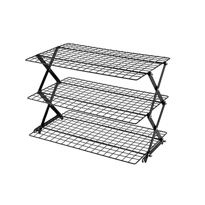 🔥📦 50 % RABATT! suitiifamily™ Stapelbar hopfällbar metallhylla – 3 eller 4 våningar, expanderbar – för kryddor, snacks och vardagsförvaring 💪🍜