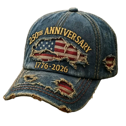 🎉2026 Het rea🔥 250-årsjubileum Distressed Baseball Cap