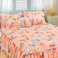 🛏️ 50% RABATT! 🎀 3-delat Volangsängkjol – Elegant Design, Fullständigt Skydd & Universell Passform 🛌