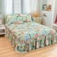 🛏️ 50% RABATT! 🎀 3-delat Volangsängkjol – Elegant Design, Fullständigt Skydd & Universell Passform 🛌