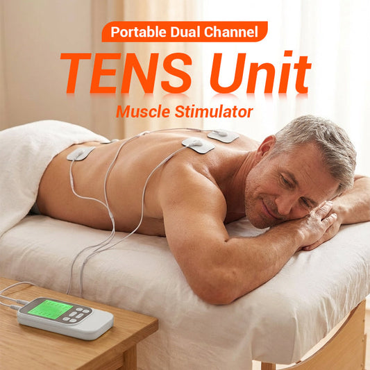 🔥Bärbar Dual Channel TENS Unit Muskelstimulator