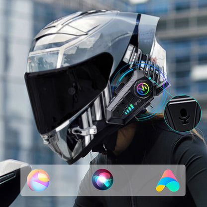 🏍️ 50 % RABATT! 🎧 Bluetooth-headset för integral- och öppna hjälmar – Trådlöst och klart ljud ✨