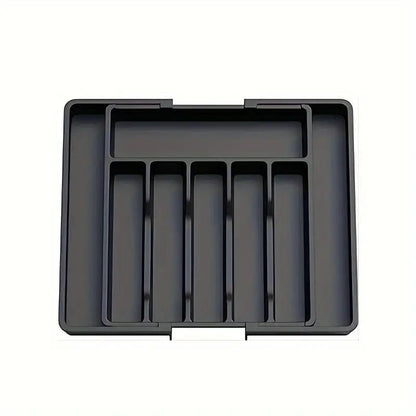 Utdragbar förvaringslåda för köksbestick