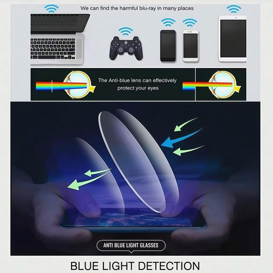 Blått ljus läsglasögon