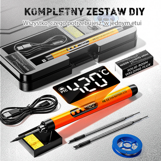 Bärbar, uppladdningsbar USB-lödkolv