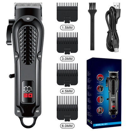 💇 50% RABATT! 📣 Hållbar & Vass Elektrisk Hårtrimmer Set – Självslipande Blad, Tyst Borstlös Motor & Smart Displayskärm ✂️