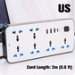 🔌 50% RABATT NU! ⚡ Eluttag med Flera Uttag & Lång Sladd – USB-Laddning & Överspänningsskydd – Säker Ström för Hem & Kontor 🏠