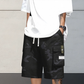 🩳 50% RABATT NU! 🏕️ Herr Camo Cargoshorts med Dragsko i Midjan – Flera Fickor, Lättvikt & Avslappnad Passform ✨