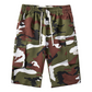 🩳 50% RABATT NU! 🏕️ Herr Camo Cargoshorts med Dragsko i Midjan – Flera Fickor, Lättvikt & Avslappnad Passform ✨