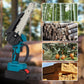 🔧 50% RABATT NU! 6‑tums sladdlös minimotorsåg med 2 batterier – kraftfull, lätt & ergonomisk – perfekt för ved, beskärning och trädgårdsarbete 🌲⚡