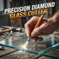 Professionell Diamantglasskärare med Aluminiumlegering Handtag och Rullhjul