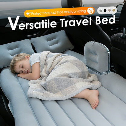 🛏️50% RABATT NU!! 🚗 Uppblåsbar luftmadrass för bilen – mjuk och stödjande, komplett set med pump och kuddar 🌙✨
