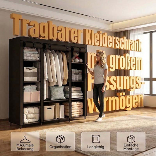 📢📢50% RABATT NU!! ⏰ Lättmonterat Klädskåp i Nonwoven-tyg