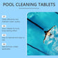 🧊 50% RABATT NU! Poolrengöringstabletter – kristallklart vatten, eliminerar fläckar & lukt – långsam upplösning & enkelt underhåll – perfekt för alla pooler 🏊‍♂️✨