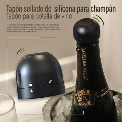 Välkommen！！！！！🥂 Silikonförslutning — passar vin- och champagneflaskor — det perfekta festtillbehöret 🥂