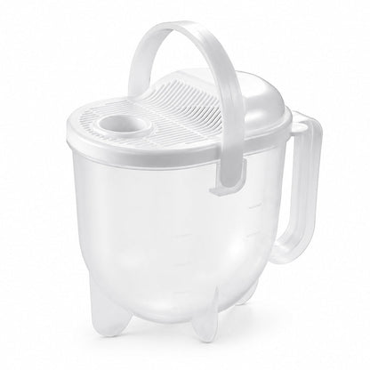 🍚 50% RABATT ✨ 2-i-1 rissköljare med sil – praktisk durkslag för ris, spannmål & småmat💧