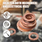 🟤 50 % RABATT NU! 🔩 Kopparbrickor – 100/200 st, 7/9 storlekar & förvaringsfack – perfekt för mekaniska och elektriska ändamål 🛠️