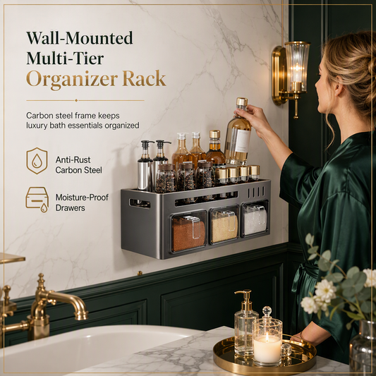🎉2026 Hetsäljare — Över 13 100 sålda!💞Väggmonterad Borrfri Kryddhylla🍳
