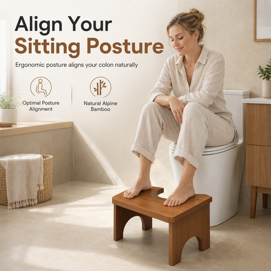 🚽 TIDSBEGRÄNSAD 50% RABATT! 🪵 21 493 Sålda – Halkfri Toalettstege för Barn & Vuxna – Naturlig Bambu Ergonomisk Hållning & Stabilt Stöd 🦶