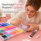 AB-färgade Jelly Flatback-hartspärlstenar-set med förvaringslåda, lim och verktyg för DIY-nagelkonst, kläder och dekoration av mobilfodral