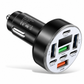 📢📢 50 % RABATT NU! ⏰🚗 40 W 8-i-1 snabbladdare för bil med digital voltmätare – 4 USB & 4 PD-portar ⚡️