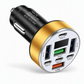 📢📢 50 % RABATT NU! ⏰🚗 40 W 8-i-1 snabbladdare för bil med digital voltmätare – 4 USB & 4 PD-portar ⚡️