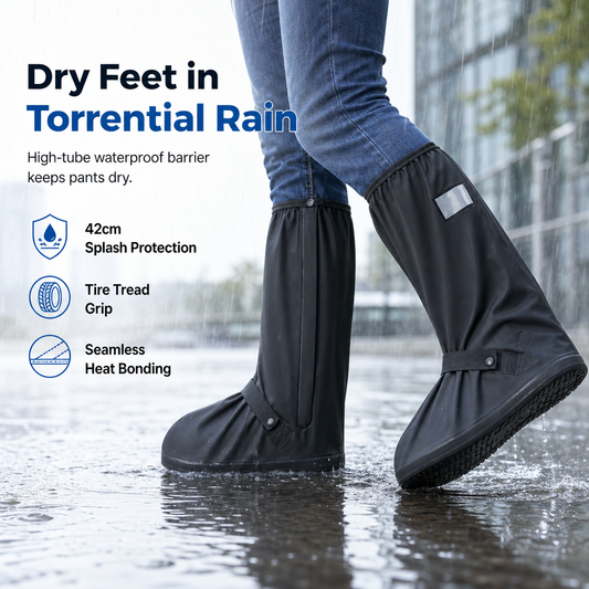 🌧️ 50 % RABATT NU! 👢 Vattentäta stövelskydd – halkfri sula & reflekterande detaljer för regn och lera 💧