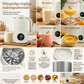 📢📢40% RABATT NU!! ⏰Automatisk sojamjölksmaskin för hushållsbruk och kraftfull mixer med 1500 ml kapacitet, filterfri, multifunktionell matberedare med 10 blad och innerfoder av 304 rostfritt stål