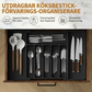 🍽️50% RABATT🍴Utdragbar bestickorganisatör, praktisk förvaring för köksredskap🗄️