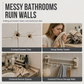 🚿50% rabatt!🧼Dubbel hopfällbar handdukshållare, sugmonterad aluminium för badrum, rostfri 🛁