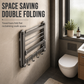 🚿50% rabatt!🧼Dubbel hopfällbar handdukshållare, sugmonterad aluminium för badrum, rostfri 🛁